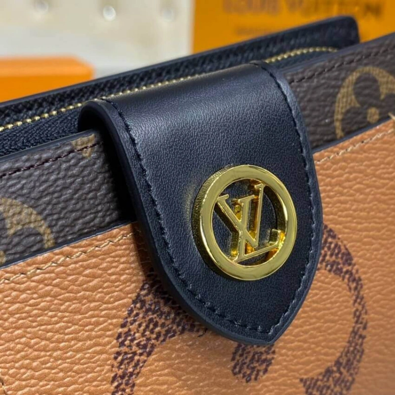 Large zip Louis Vuitton Monogram Reverse Juliette Wallet - Image 6