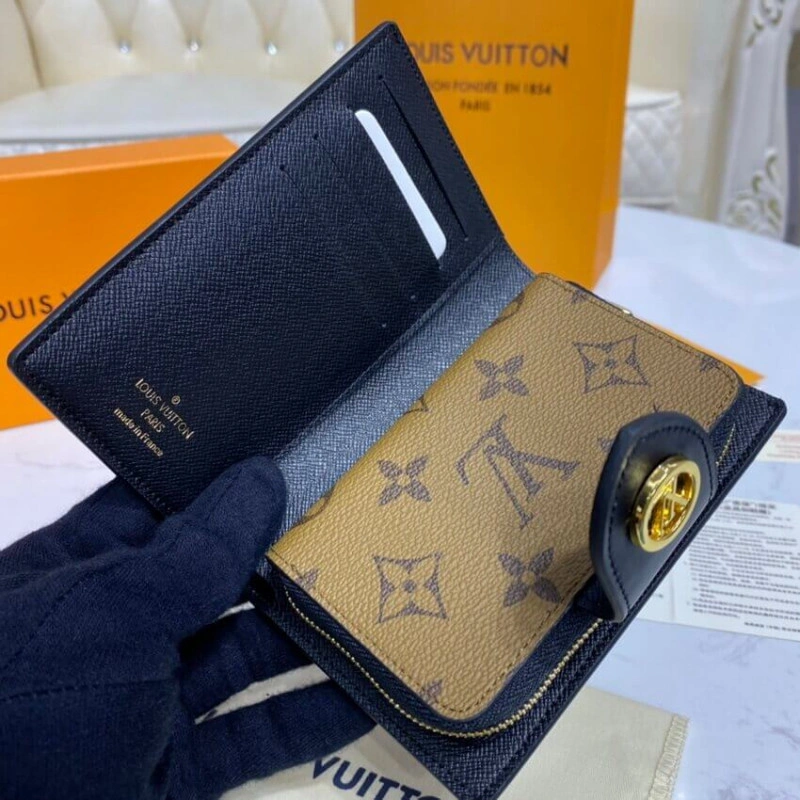 Large zip Louis Vuitton Monogram Reverse Juliette Wallet - Image 11