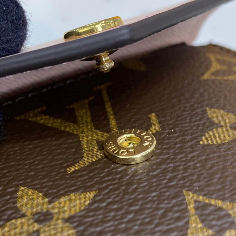 Pressstud Louis Vuitton Monogram Zoe Wallet Pink - Image 6