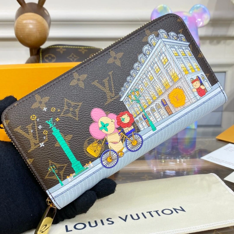 For the 20 Louis Vuitton Vivienne Holidays Monogram Zippy Wallet Pink - Image 4