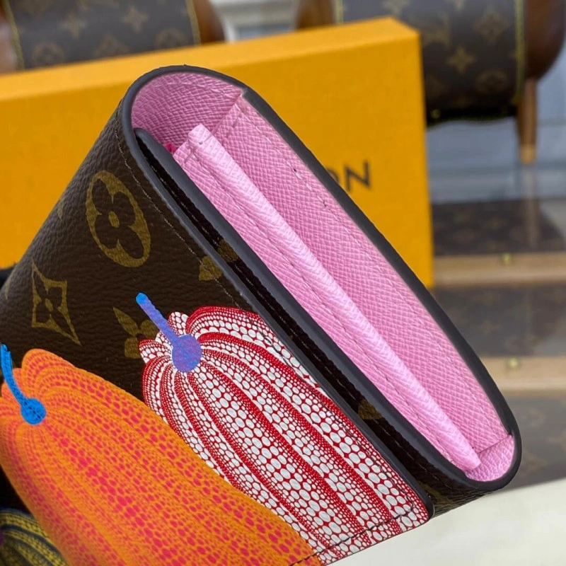 2 large g Louis Vuitton x Yayoi Kusama Sarah Wallet - Image 5