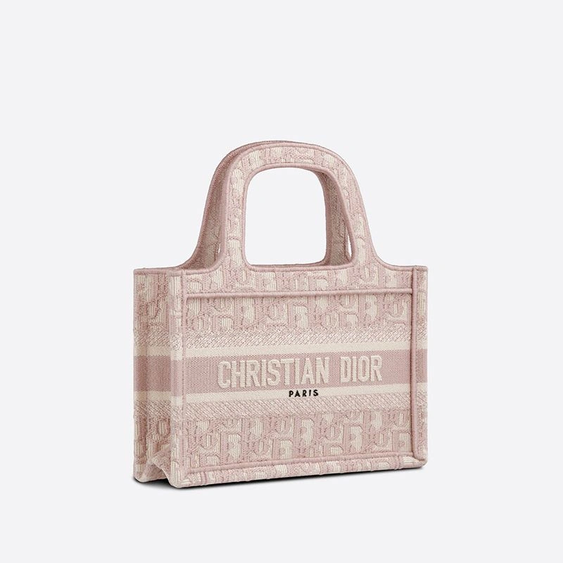 Mini Dior Book Tote In Oblique Motif Canvas Pink UrbanStyle 1889 - Image 3