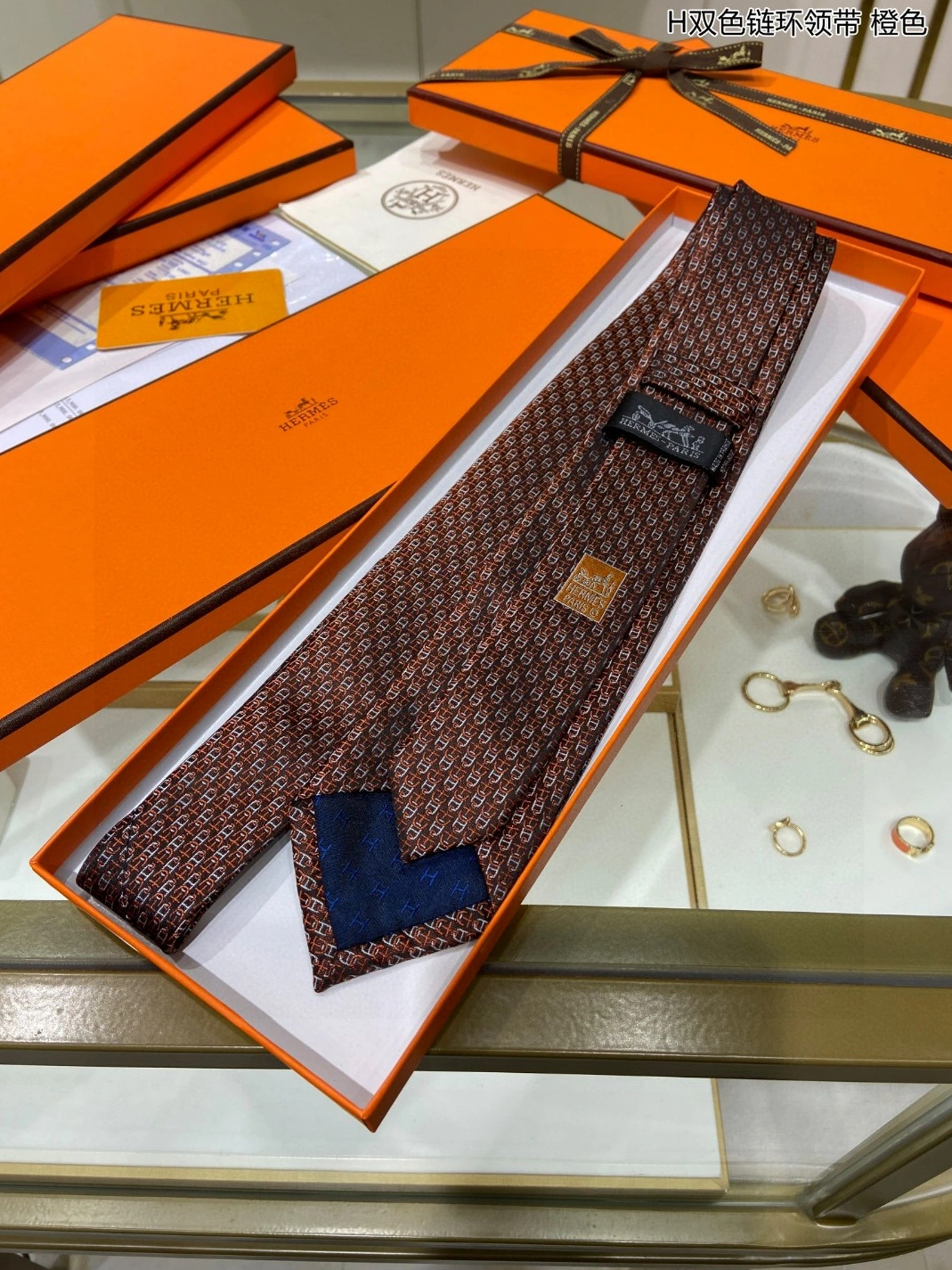 Soft 4849 Hermes Necktie For Men - Image 3