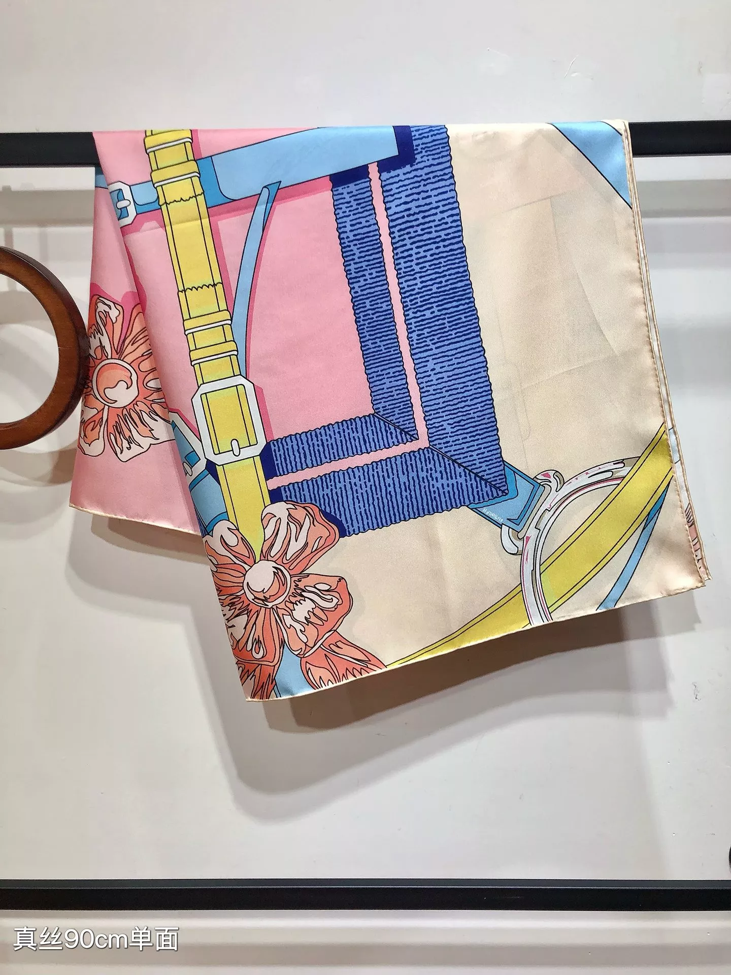 Unique 7385 Hermes Silk Square For Women - Image 3