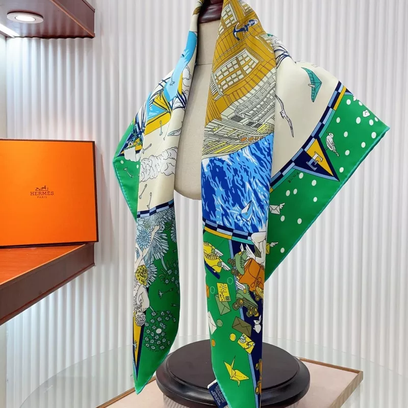 Unique 7768 Hermes Silk Squares - Image 6