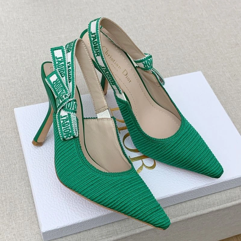 UrbanStyle 6044 J'Adior Slingback Pumps Women Technical Fabric Green - Image 3