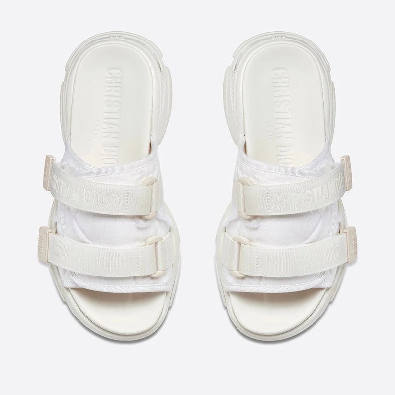 WellDesigned 5007 Dior D-Wander Slides Women Camouflage Technical Fabric White - Image 3