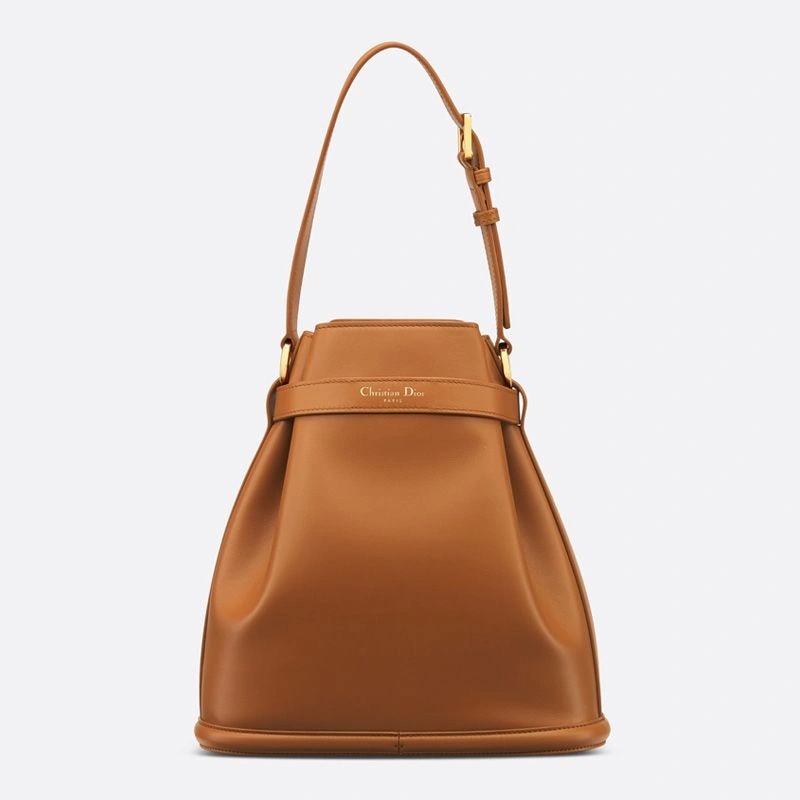 Medium C'est Dior Bag CD-Embossed Calfskin Brown - Image 3