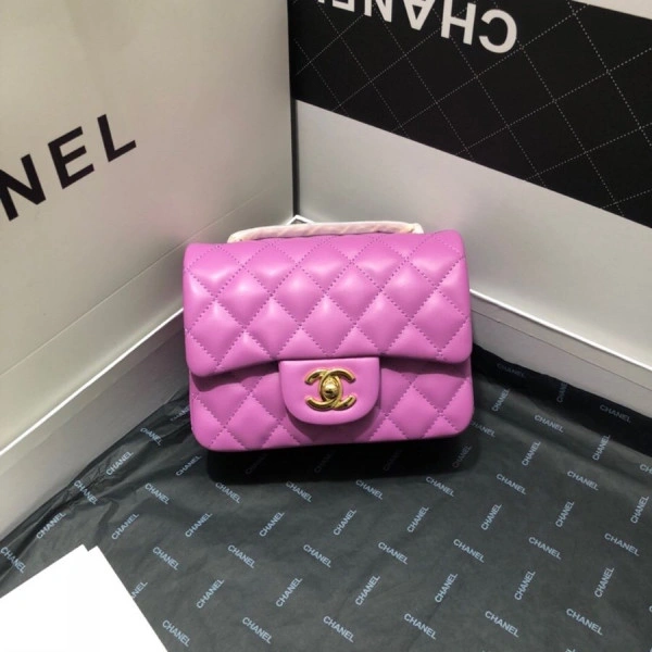 Trendy CHANEL FLAP BAG LAMBSKIN 737 - Image 3