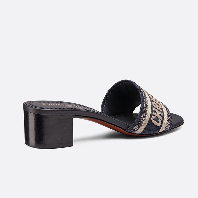 Christian Dior Dway Slides Women Canvas Black - Image 5