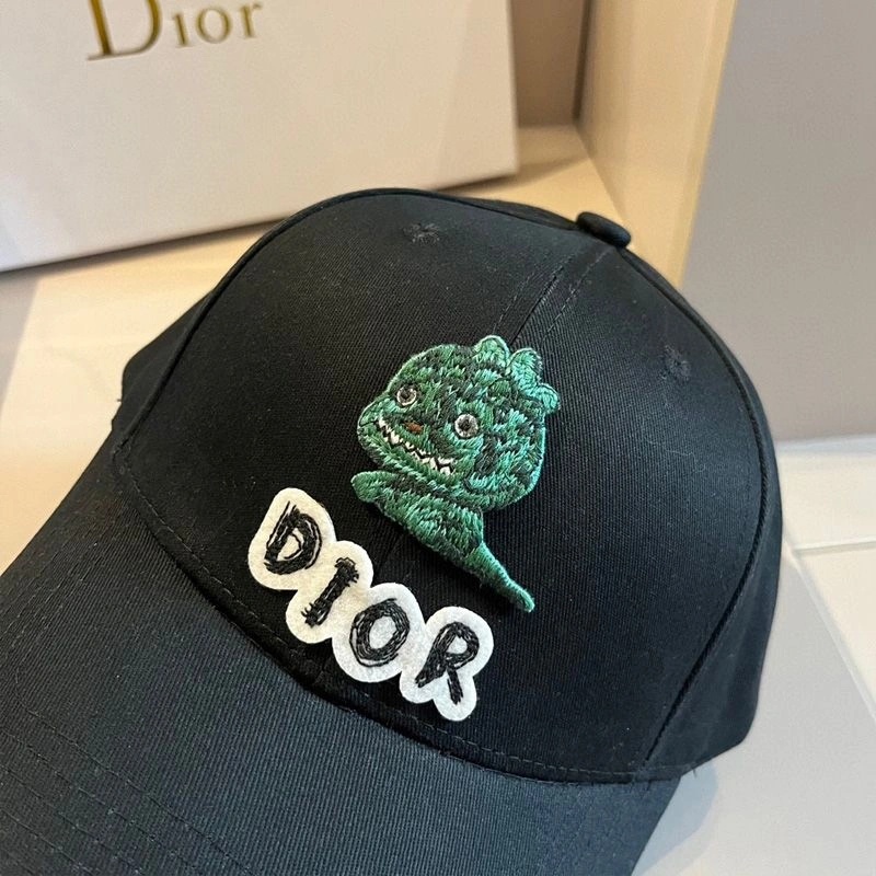 Dior Baseball Cap Dior & Otani Workshop Motif Cotton Black - Image 3
