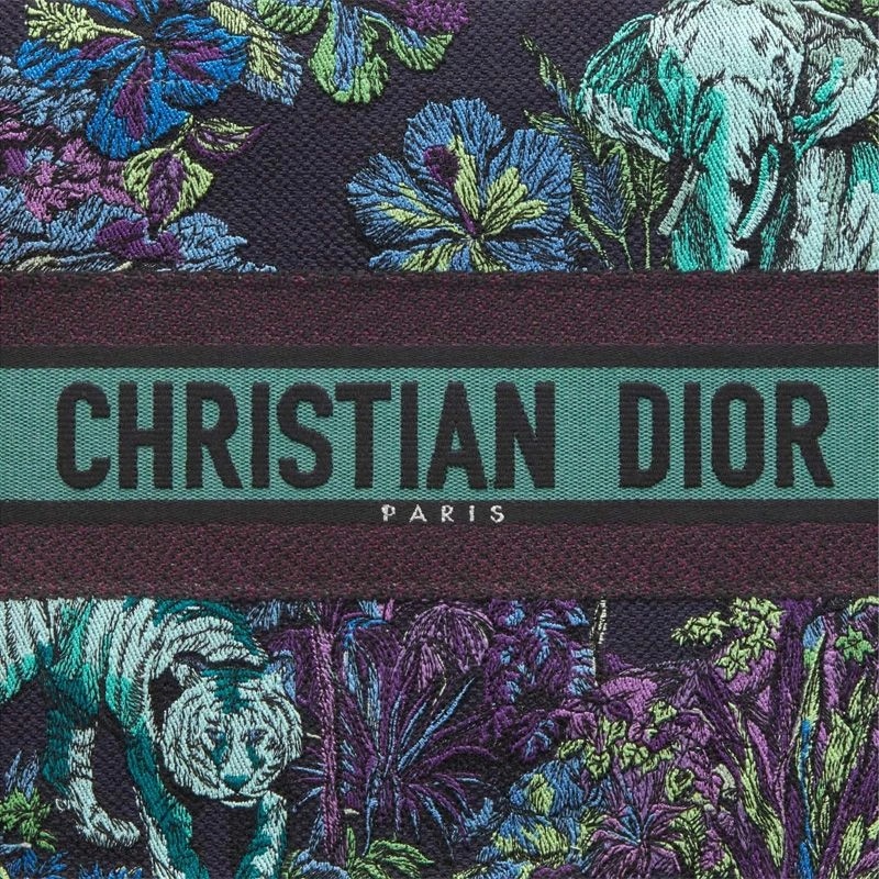 Dior Book Tote Toile De Jouy Voyage Motif Canvas Blue - Image 5