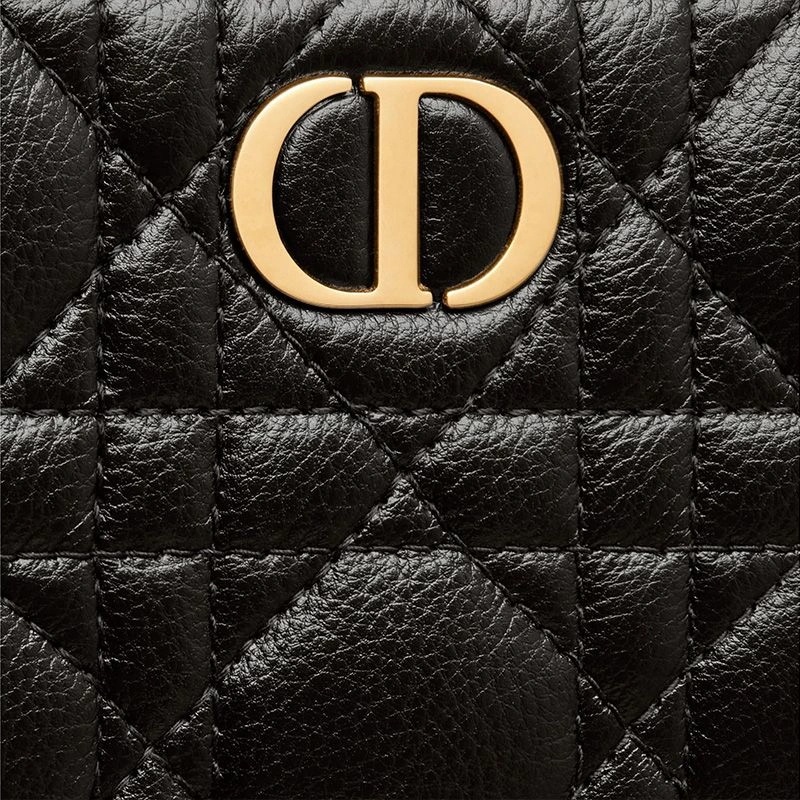 Dior Caro Double Pouch Cannage Calfskin Black - Image 5