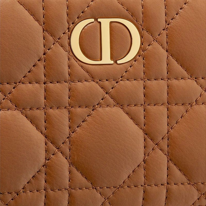 Dior Caro Double Pouch Cannage Calfskin Brown - Image 5