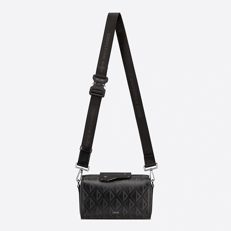 Dior Lingot 22 Bag CD Diamond Motif Canvas Black - Image 4