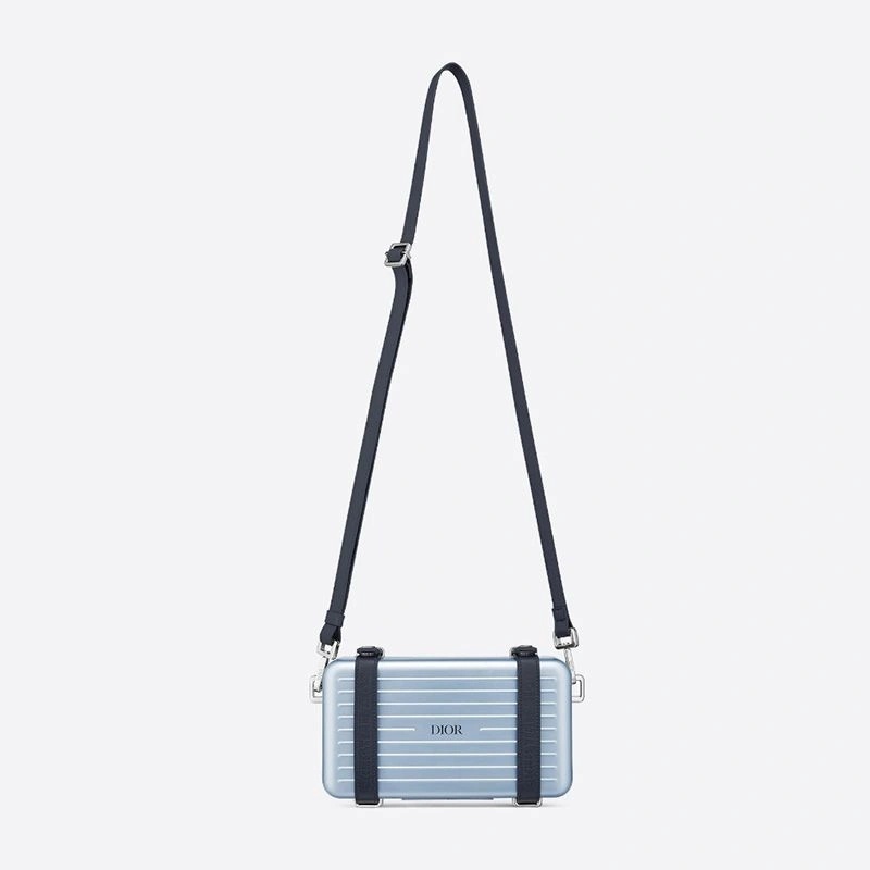 Dior x Rimowa Personal Clutch Aluminum Sky Blue - Image 5