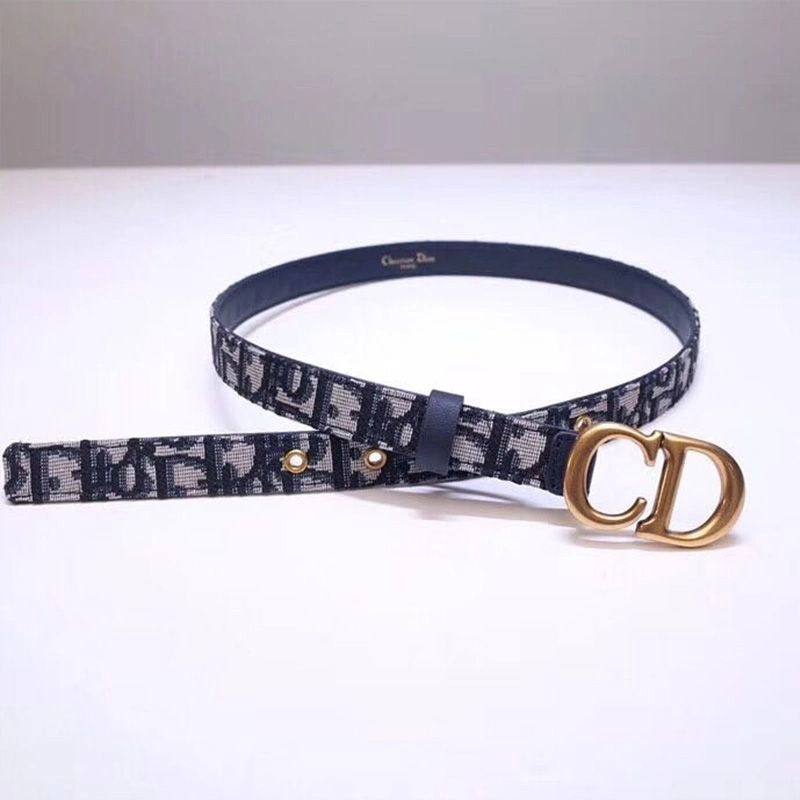 Dior Saddle Belt Oblique Calfskin Blue - Image 3