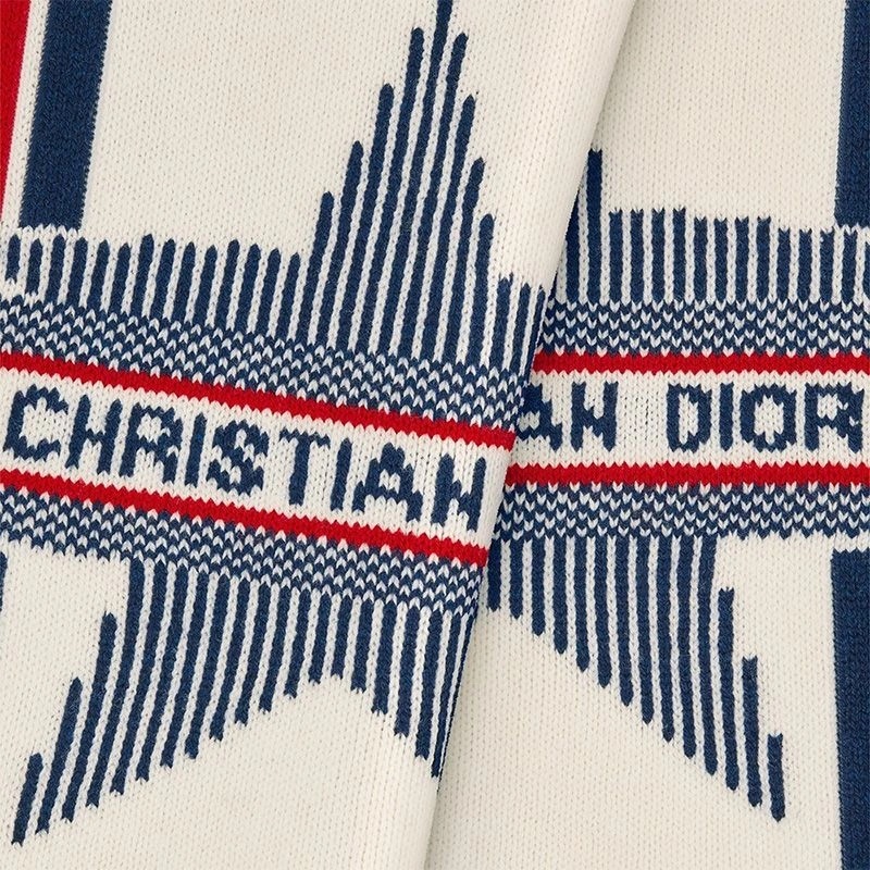 Dior Scarf DiorAlps Motif Wool and Cashmere White - Image 3