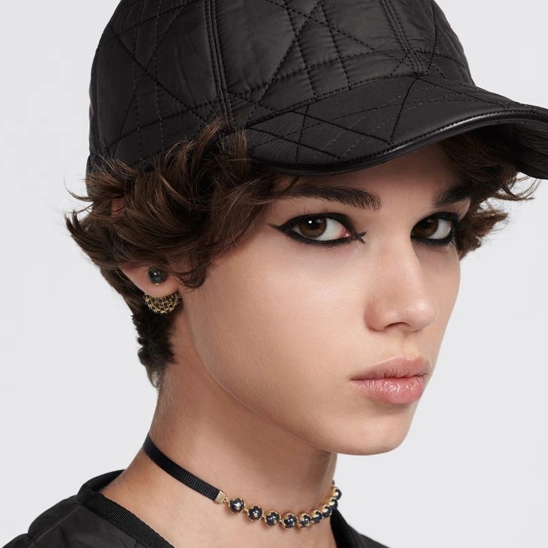 Dior Tribales Earrings Metal and Stone-Effect Pearls Gold Black - Image 4