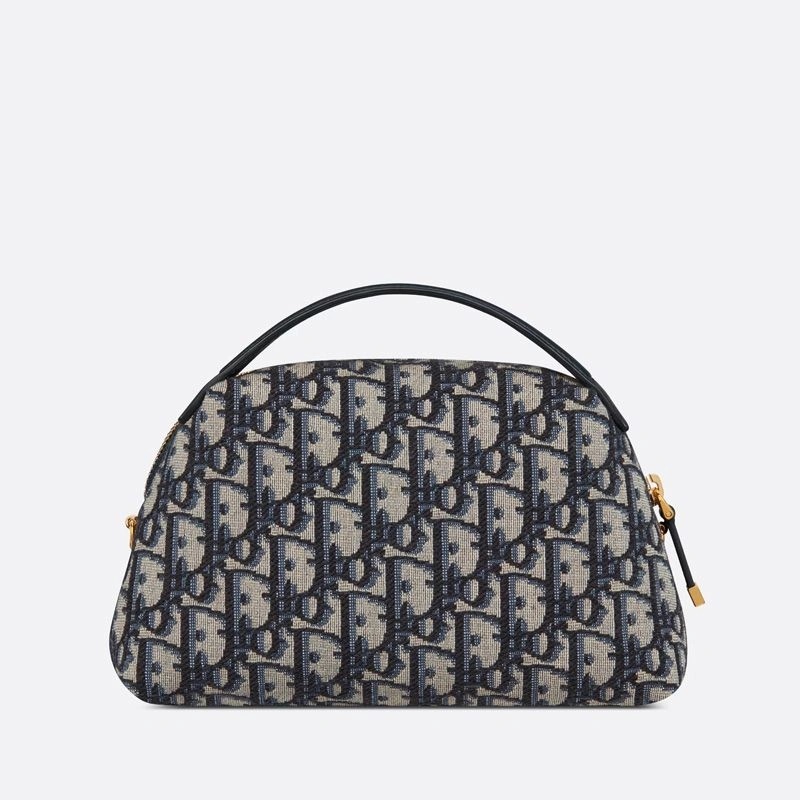 Mini Dior 30 Montaigne D-Cosy Bag Oblique Motif Canvas Blue - Image 3