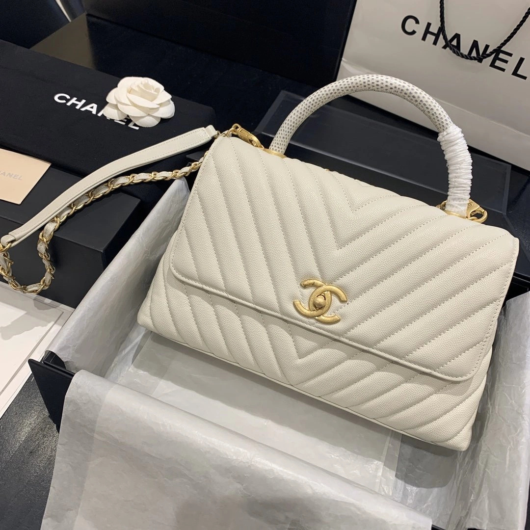 CHANEL COCO HANDLE BAG 23 28cm HighQuality 1080 - Image 9