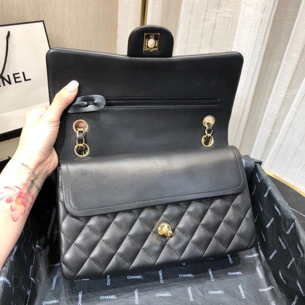 CHANEL FLAP BAG LAMBSKIN Trendy 727 - Image 8