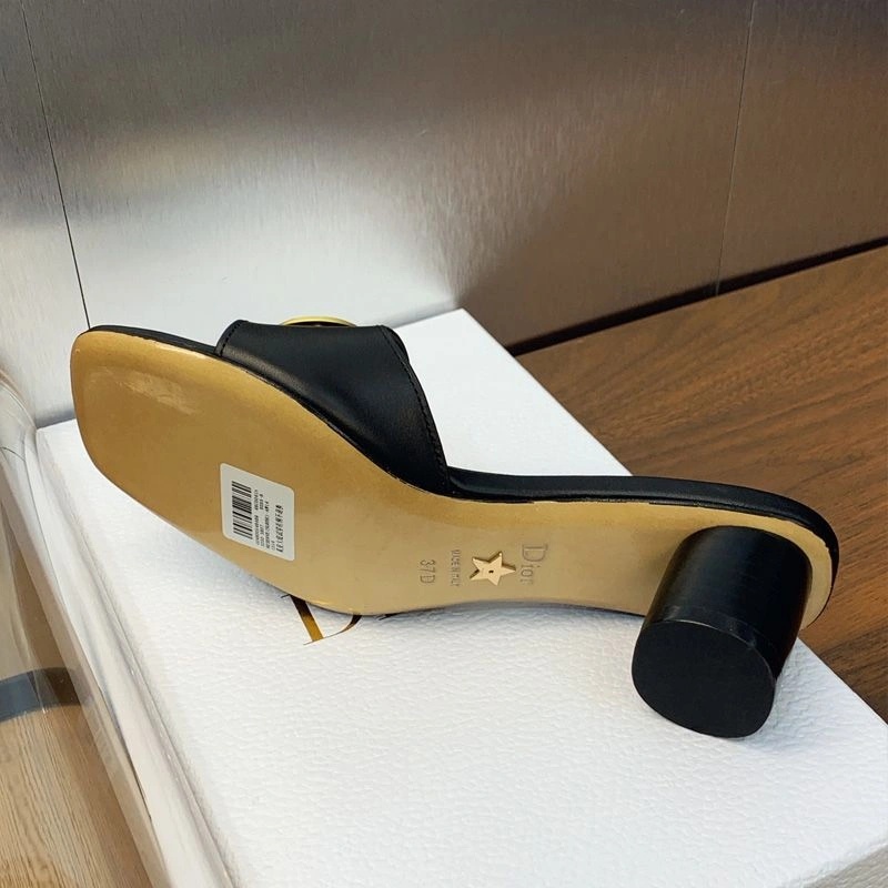 Forever Dior Slides Women Calfskin Black - Image 5