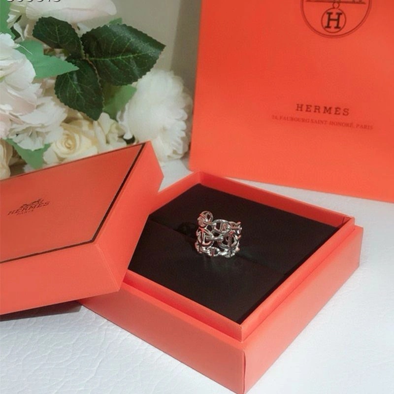 Hermes Chaine D'Ancre Ring Silver - Image 3