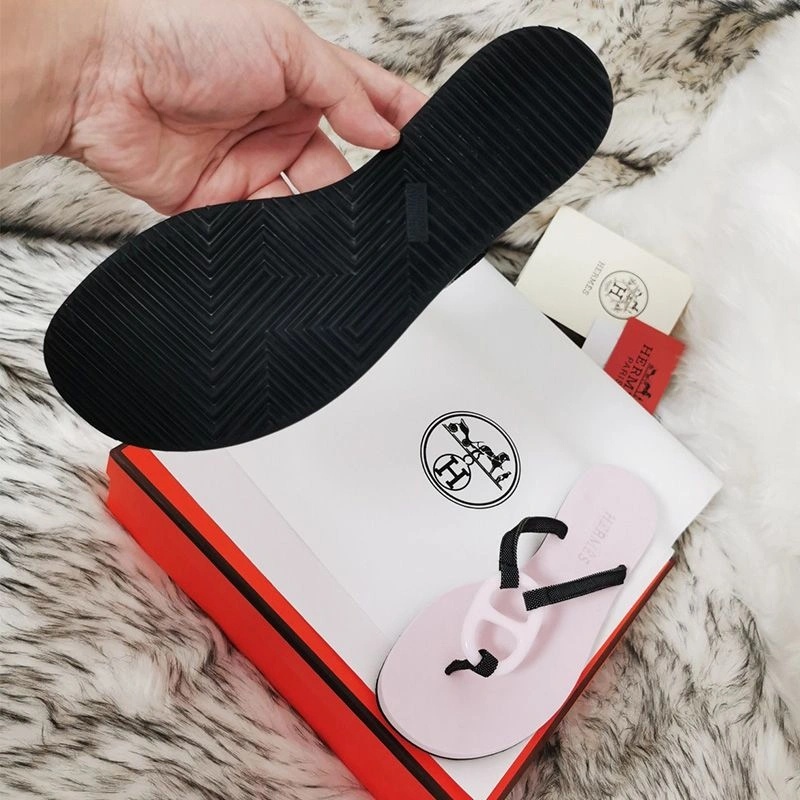 Hermes Kala Nera Slides Women Rubber In Pink - Image 3
