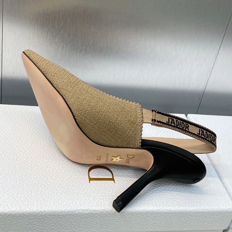 J'Adior Slingback Pumps Women Jute Canvas Beige - Image 3