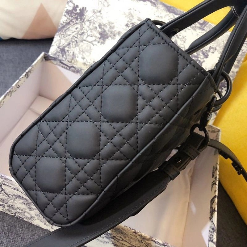 Lady Dior My ABCDior Bag Ultramatte Cannage Calfskin Black - Image 3