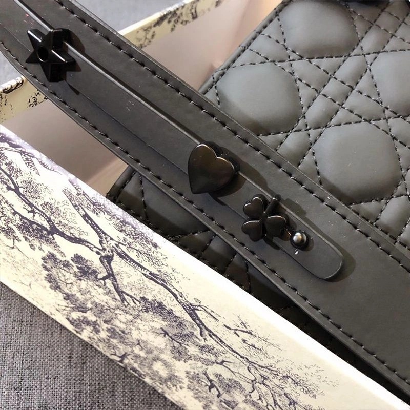 Lady Dior My ABCDior Bag Ultramatte Cannage Calfskin Black - Image 5