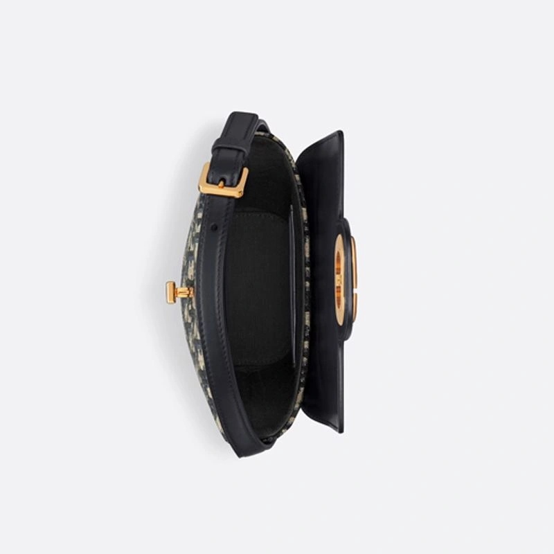 Mini Dior Amber Bucket Bag Oblique Motif Canvas Blue - Image 4