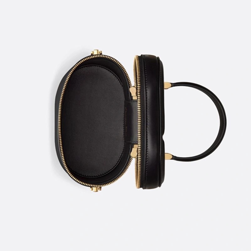 Small Dior CD Signature Vanity Case Calfskin Black - Image 3