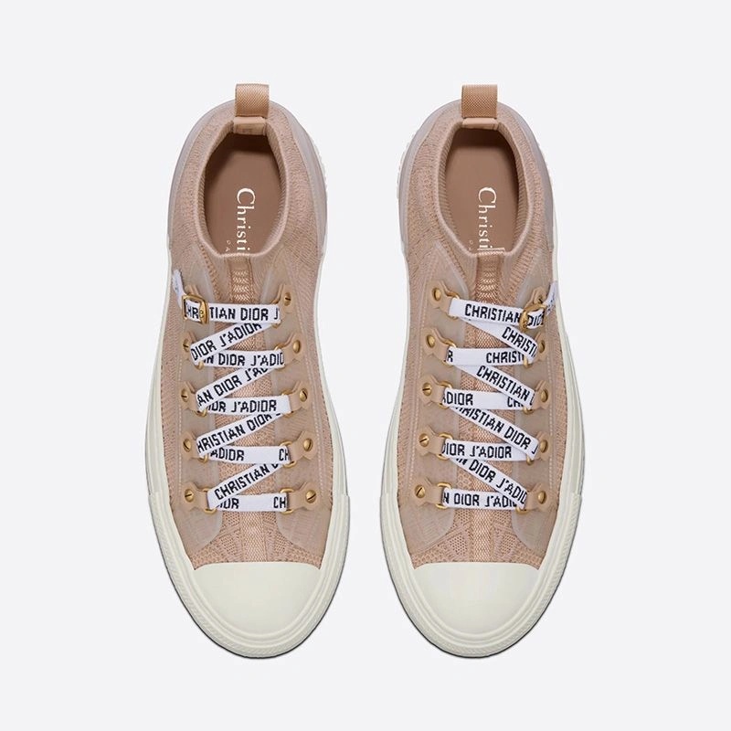 Walk'n'Dior Sneakers Women Cannage Technical Mesh Apricot